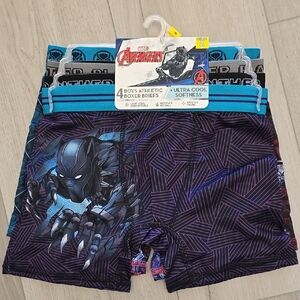Marvel Avengers Black Panther Boys Boxer Briefs - 4 pack